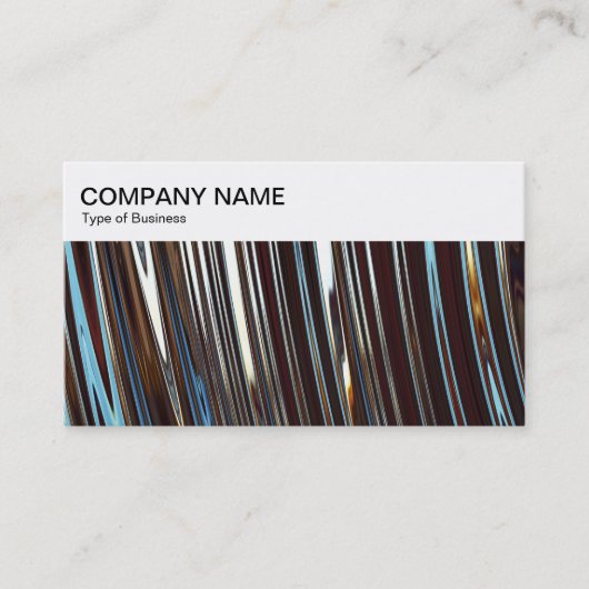 Top-Panel - Abstrakte Metallic Business Card Visitenkarte (Vorderseite)