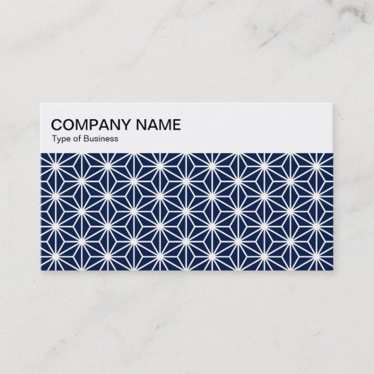 Top-Panel - Asanoha-Muster - Indio 001744 Busine Visitenkarte (Vorderseite)