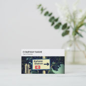 Top-Panel - Bahnhofsausweis Visitenkarte (Stehend Vorderseite)