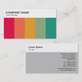 Top Panel - Bars of Color 02 Visitenkarte (Vorne/Hinten)