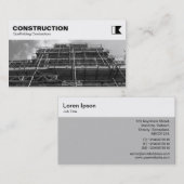 Top-Panel - Bau - Gerüste B&W Visitenkarte (Vorne/Hinten)