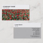 Top-Panel - Bed of Tulips Business Card Visitenkarte (Vorne/Hinten)