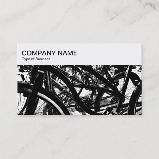 Top-Panel - Bikes HC BW Business Card Visitenkarte (Vorderseite)