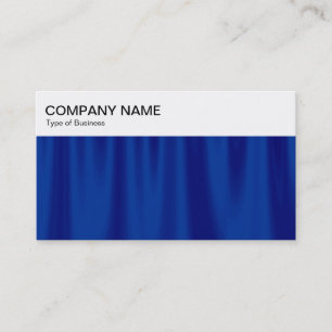 Top Panel - Blue Vorhang Business Card Visitenkarte