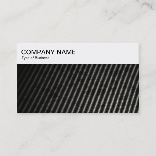 Top-Panel - Corrugline Lines Business Card Visitenkarte (Vorderseite)