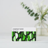 Top-Panel - Crescent Muster 010921 - Grass Green Visitenkarte (Stehend Vorderseite)