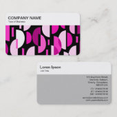 Top Panel - Crescent Muster 010921 - Magenta Pink Visitenkarte (Vorne/Hinten)