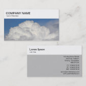 Top Panel - Cumulonimbus Cloud Business Card Visitenkarte (Vorne/Hinten)