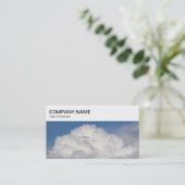 Top Panel - Cumulonimbus Cloud Business Card Visitenkarte (Stehend Vorderseite)