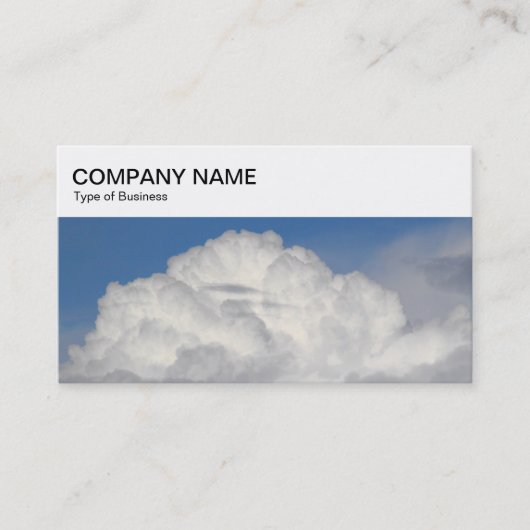 Top Panel - Cumulonimbus Cloud Business Card Visitenkarte (Vorderseite)