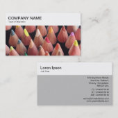 Top-Panel - farbige Pencils-Visitenkarte Visitenkarte (Vorne/Hinten)