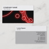 Top-Panel - glühende Kreise - Visitenkarte (Vorne/Hinten)