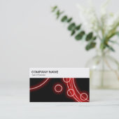 Top-Panel - glühende Kreise - Visitenkarte (Stehend Vorderseite)