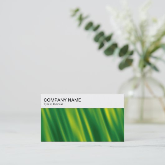 Top-Panel - Green Liquid Business Card Visitenkarte (Stehend Vorderseite)