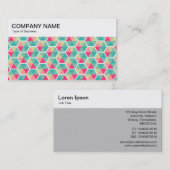 Top Panel - Hexagon Muster 02 Visitenkarte (Vorne/Hinten)