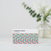 Top Panel - Hexagon Muster 02 Visitenkarte (Stehend Vorderseite)