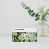 Top Panel - Honigbiene auf Blossom Business Card Visitenkarte (Stehend Vorderseite)
