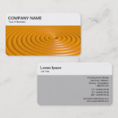 Top Panel - Konzentrierte Ringe - Orange Business  Visitenkarte (Vorne/Hinten)