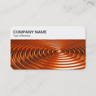 Top Panel - Konzentrierte Ringe - Orange Chrome Bu Visitenkarte