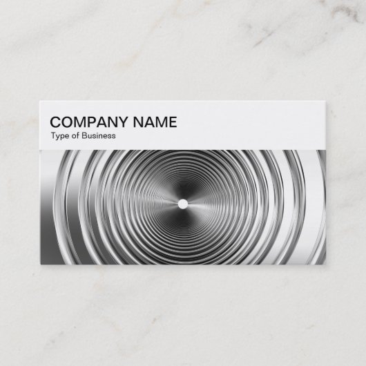 Top Panel - Long Spring B&W Business Card Visitenkarte (Vorderseite)