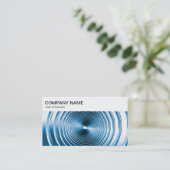 Top Panel - Long Spring Blue Business Card Visitenkarte (Stehend Vorderseite)