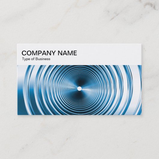 Top Panel - Long Spring Blue Business Card Visitenkarte (Vorderseite)