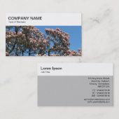 Top Panel - Magnolia Blossom Business Card Visitenkarte (Vorne/Hinten)