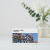 Top Panel - Magnolia Blossom Business Card Visitenkarte (Stehend Vorderseite)