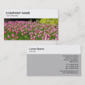 Top-Panel - Pink Tulips Business Card Visitenkarte (Vorne/Hinten)