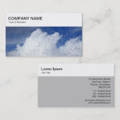 Top Panel - Regen auf einem Fenster mit Clouds Bus Visitenkarte (Vorne/Hinten)