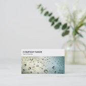 Top-Panel: Regen auf einer Windows-Visitenkarte Visitenkarte (Stehend Vorderseite)