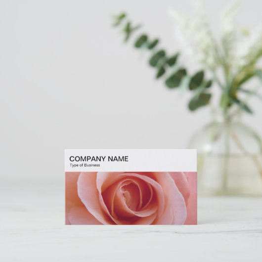 Top-Panel - rosa Visitenkarte (Stehend Vorderseite)