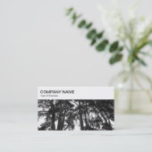 Top-Panel - Scott's Pine Trees Business Card Visitenkarte (Stehend Vorderseite)