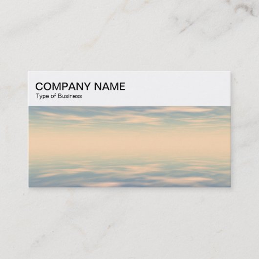 Top Panel - Sea and Sky 03 Business Card Visitenkarte (Vorderseite)