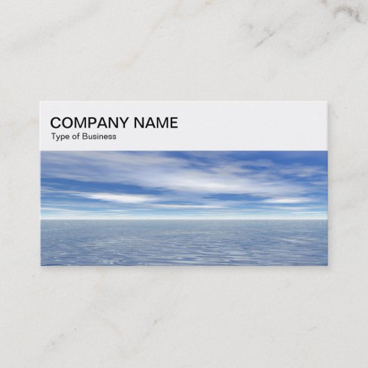 Top Panel - Sea and Sky Business Card Visitenkarte (Vorderseite)