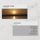 Top Panel - Sonnenuntergang über Cardiff Bay Busin Visitenkarte (Vorne/Hinten)