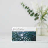 Top-Panel - Sparkling Water Business Card Visitenkarte (Stehend Vorderseite)