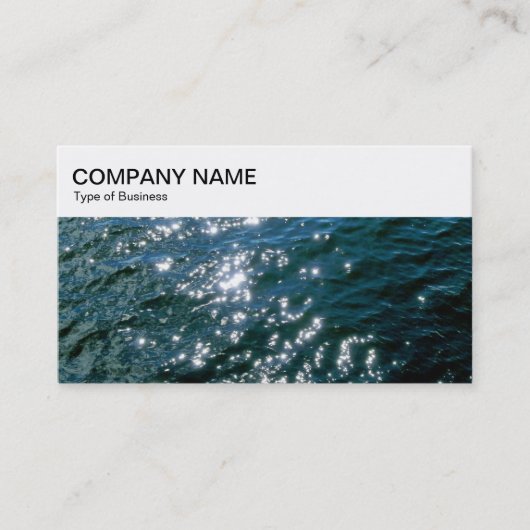 Top-Panel - Sparkling Water Business Card Visitenkarte (Vorderseite)