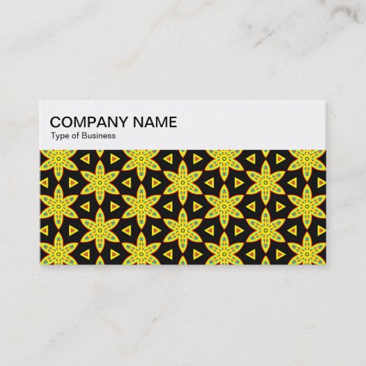 Top-Panel - Star-Blume-Muster-Visitenkarte Visitenkarte (Vorderseite)