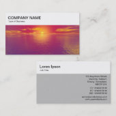 Top Panel - Sunrise/Sunset Business Card Visitenkarte (Vorne/Hinten)