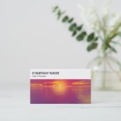 Top Panel - Sunrise/Sunset Business Card Visitenkarte (Stehend Vorderseite)