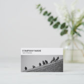 Top-Panel - Tauben auf einer Dach-Visitenkarte Visitenkarte (Stehend Vorderseite)