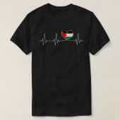 Top-Panzer für das freie Palästina-Heartbeat T-Shirt (Design vorne)