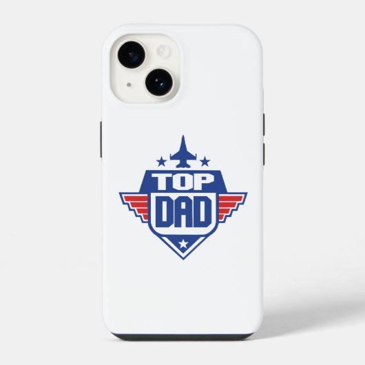 Top Papa Flugzeug iPhone Hülle (Rückseite)