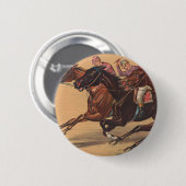 TOP Pferd und Jockey Button (Vorne & Hinten)