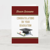 Top Pick! Benutzerdefinierte Abschluss-Karte Karte (Vorderseite)