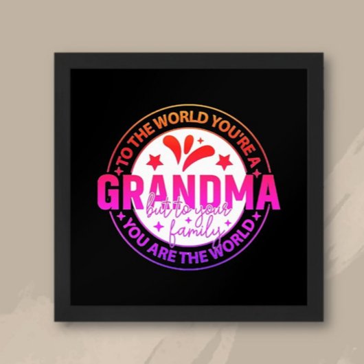 Top Pick! Sondergeschenk Oma Poster