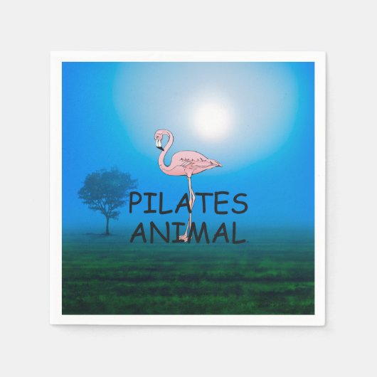 TOP Pilates Animal Serviette (Vorderseite)