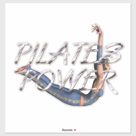 TOP Pilates Power Aufkleber (Blatt)