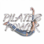 TOP Pilates Power Aufkleber (Vorderseite)